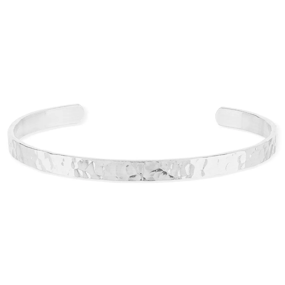 Bracelet argent 925 effet martelé 56 mm