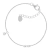 Bracelet argent 925 et zirconias 19cm
