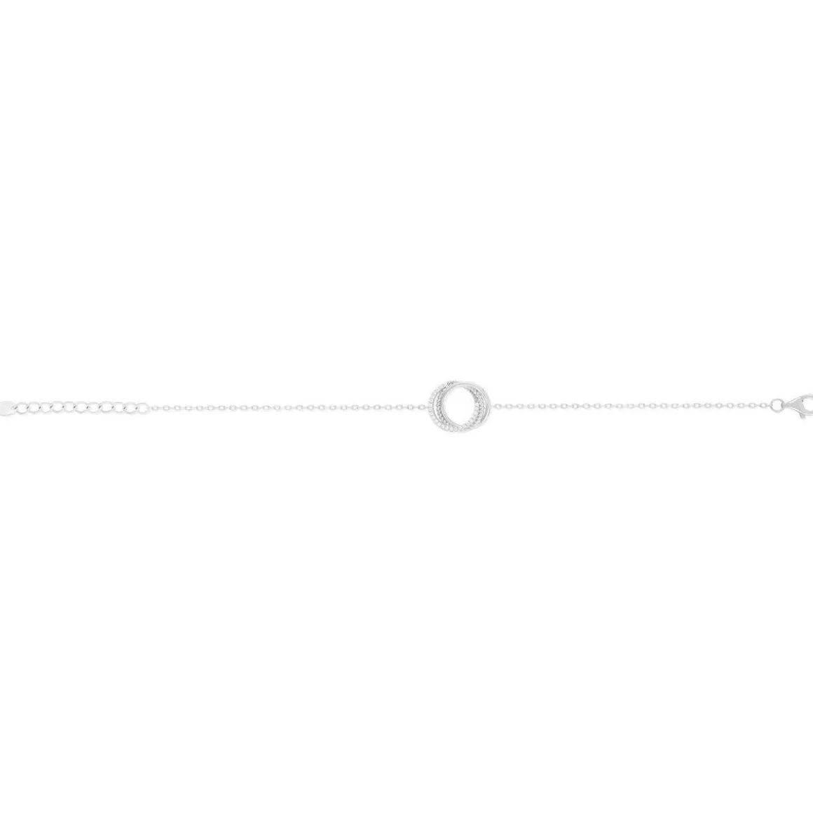 Bracelet argent 925 et zirconias 19cm