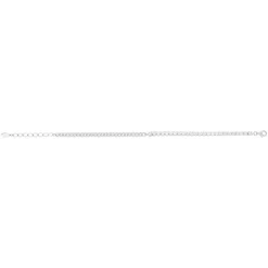 Bracelet argent 925 et zirconias 19cm