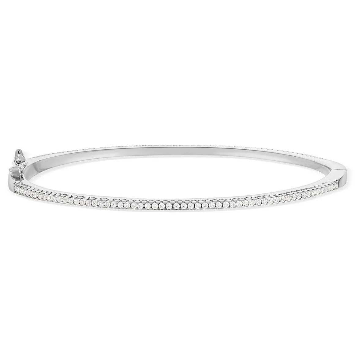 Bracelet argent 925 et zirconias diamètre 60mm