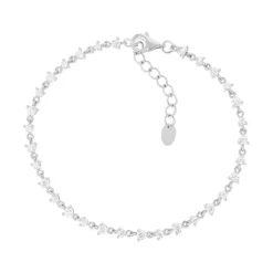 Bracelet argent 925 et zirconias 19,5cm