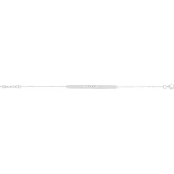 Bracelet argent 925 et zirconias 17.5cm