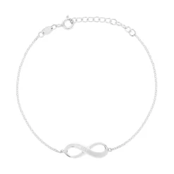 Bracelet argent 925 infini personnalisable 21 cm