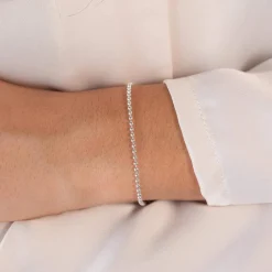 Bracelet argent 925 maille boule 21 cm