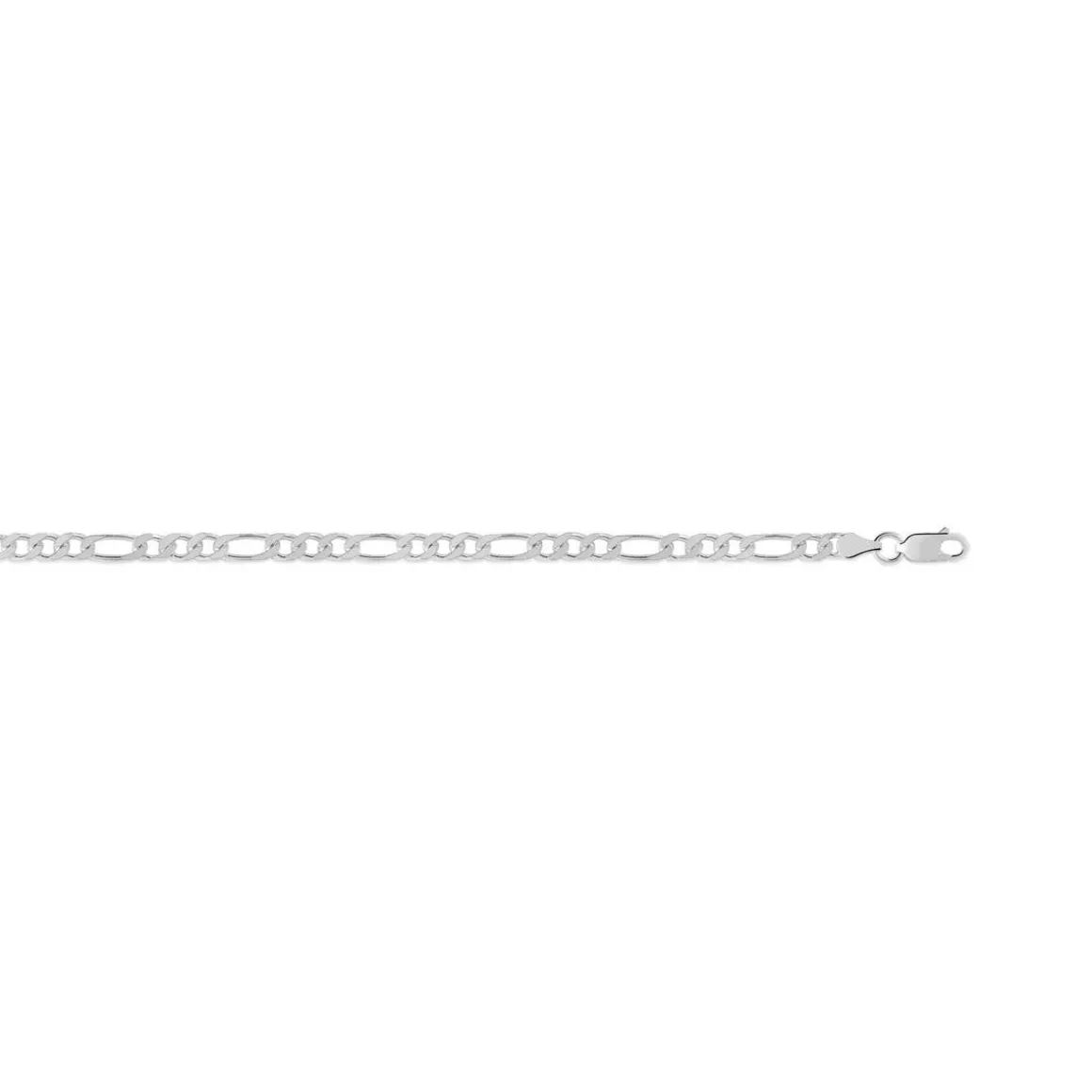 Bracelet argent 925 maille cheval alternée triple 18 cm