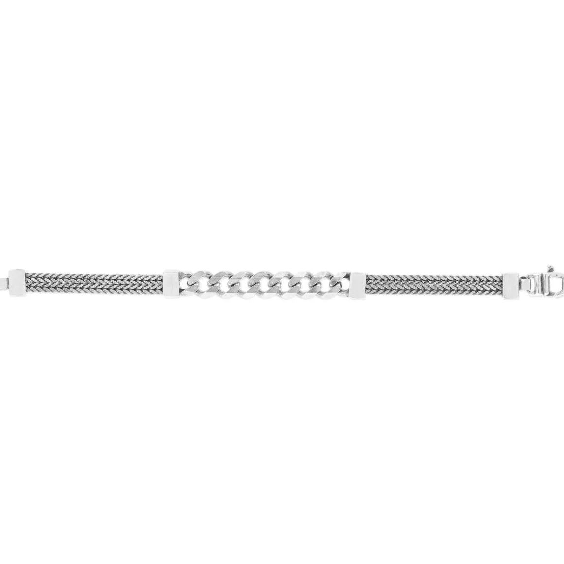 Bracelet argent 925 maille cubaine 20cm
