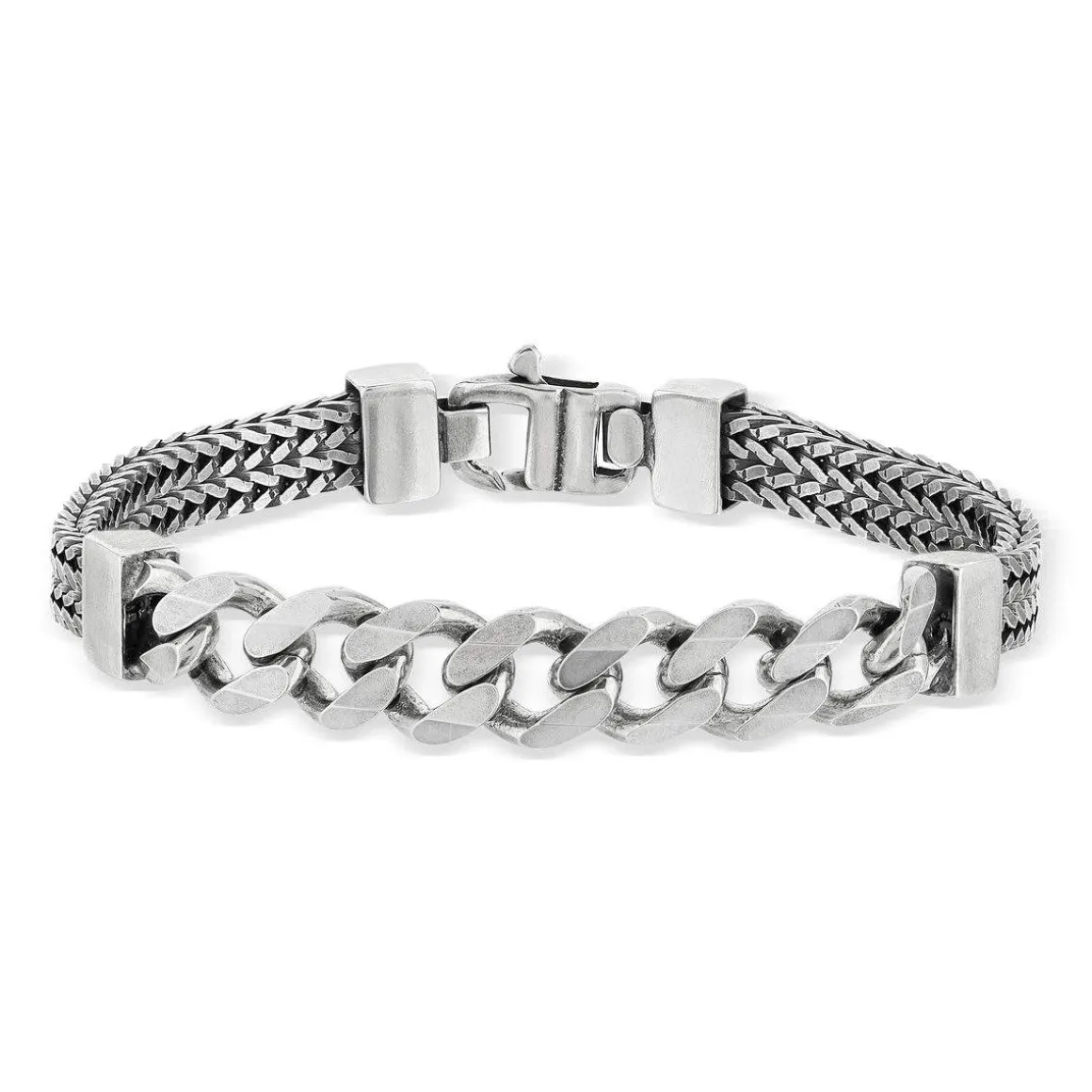 Bracelet argent 925 maille cubaine 20cm