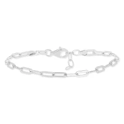 Bracelet argent 925 maille forçat plate 20 cm