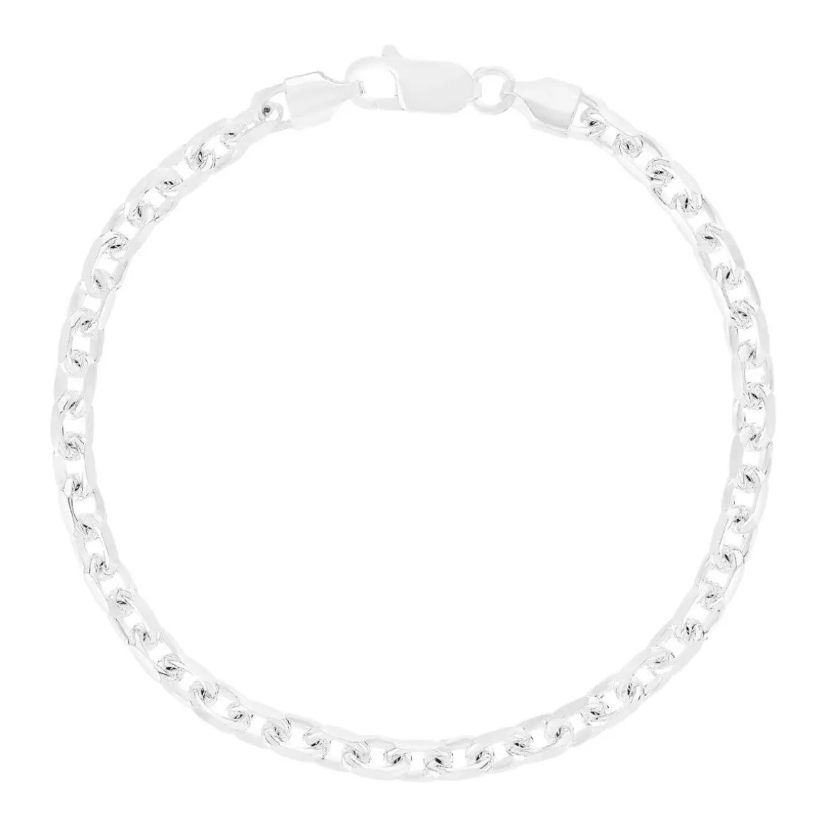 Bracelet argent 925 maille forçat 21cm