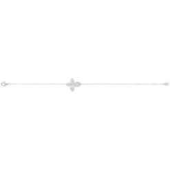 Bracelet argent 925 motif fleur zirconias