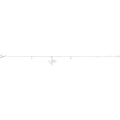 Bracelet argent 925 motif fleur zirconias