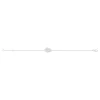 Bracelet argent 925 motif nuage personnalisable 18 cm