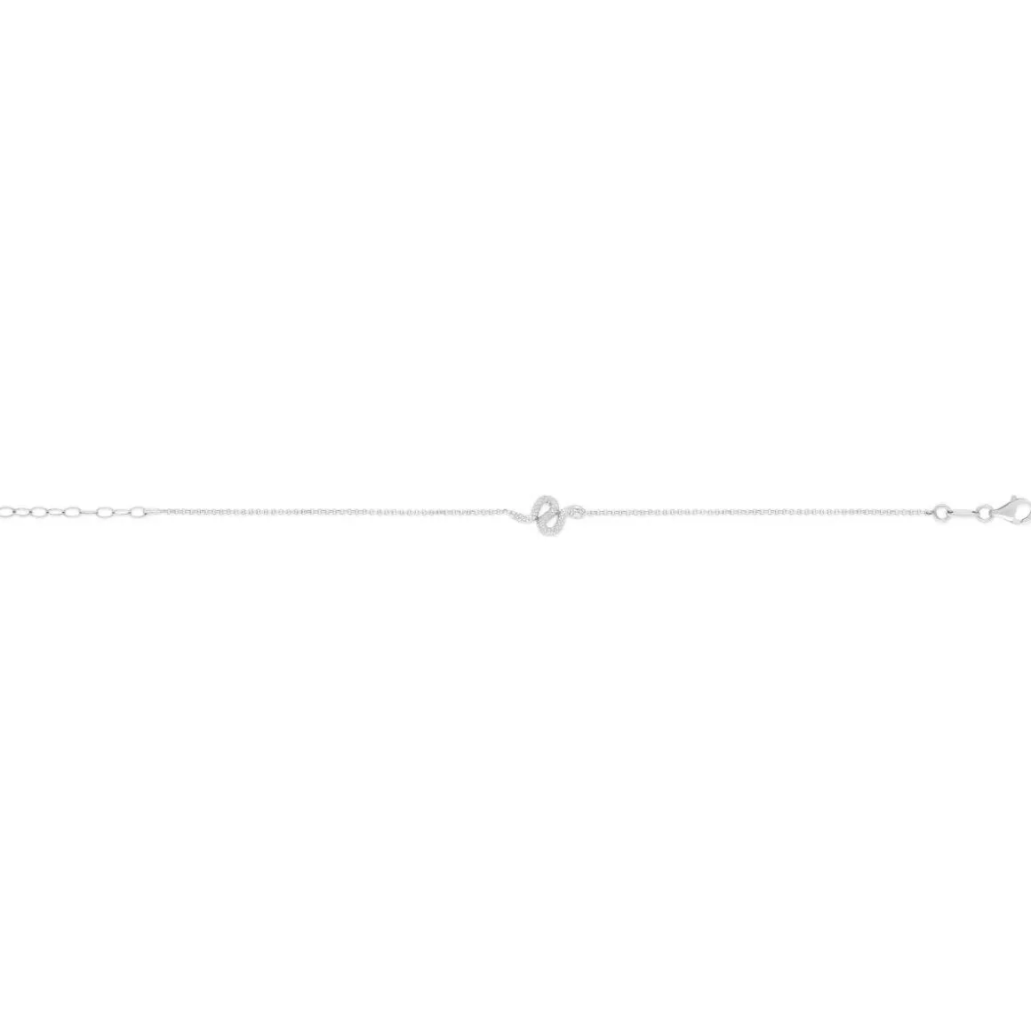 Bracelet argent 925 motif serpent 21 cm
