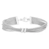 Bracelet argent 925 multibrins 19 cm