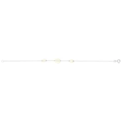 Bracelet argent 925 perles de Chine et zirconias 19cm