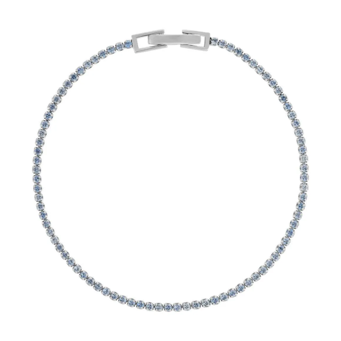 Bracelet argent 925 pierres synthétiques et zirconias 17cm