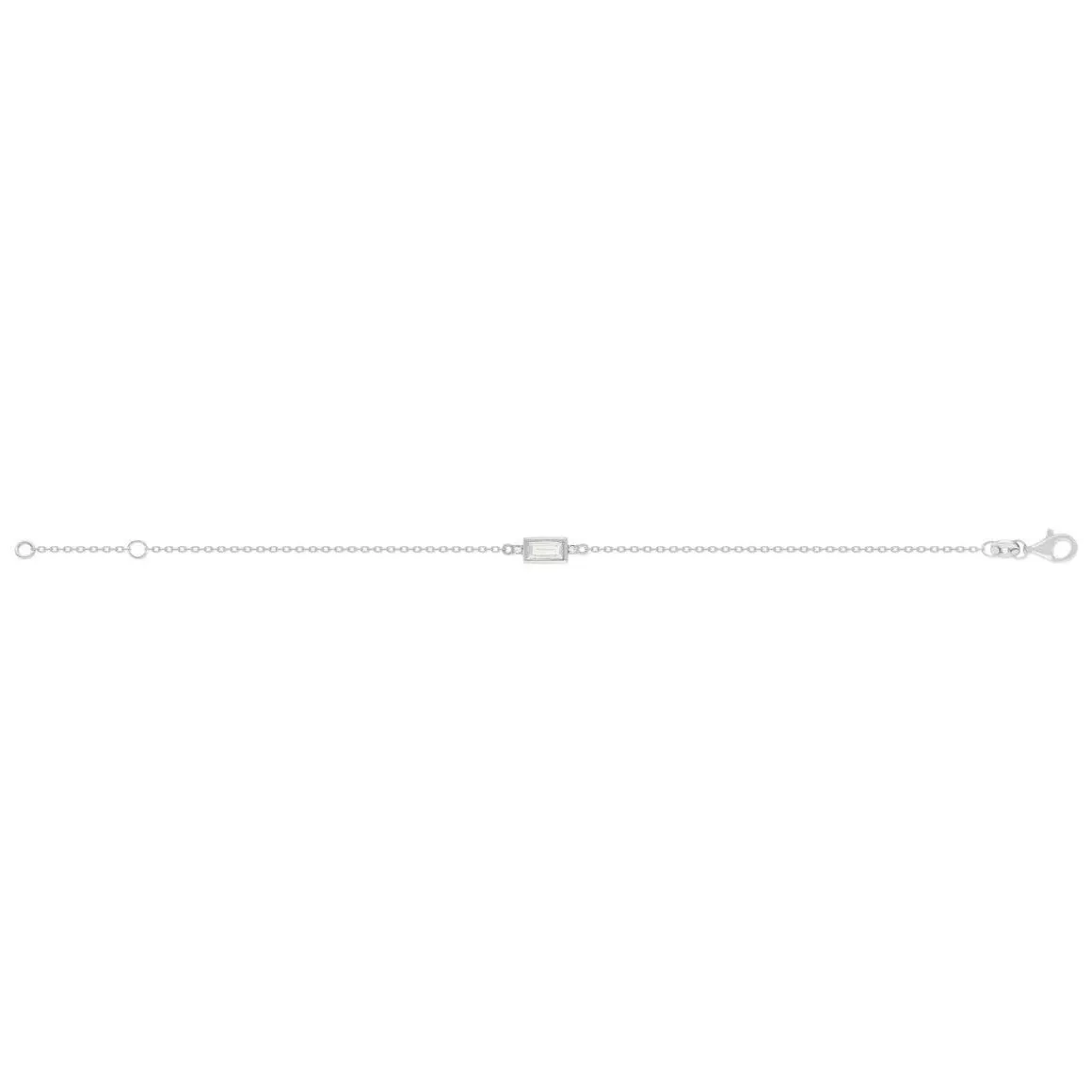Bracelet argent 925 zirconia 18 cm