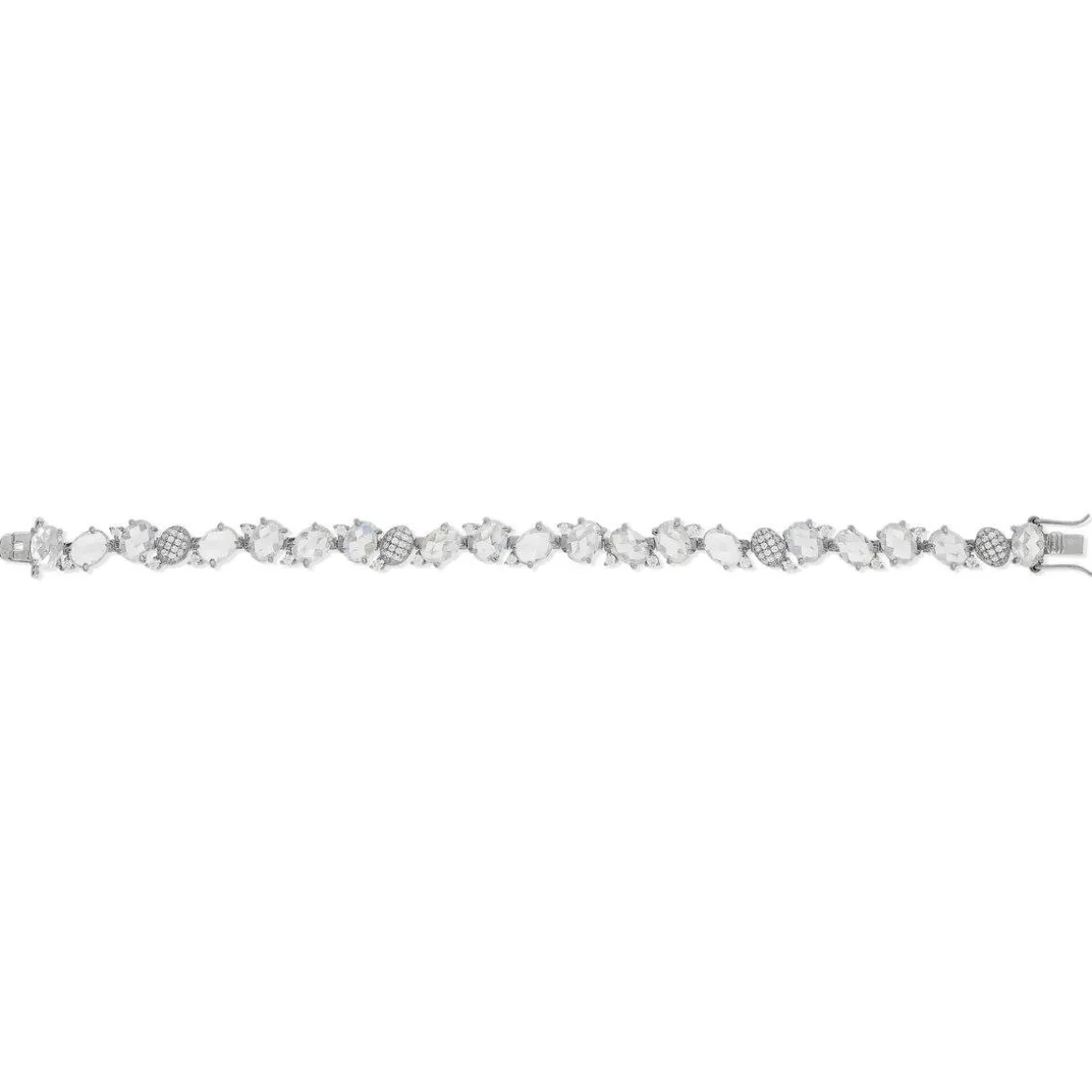 Bracelet argent zirconias 19 cm