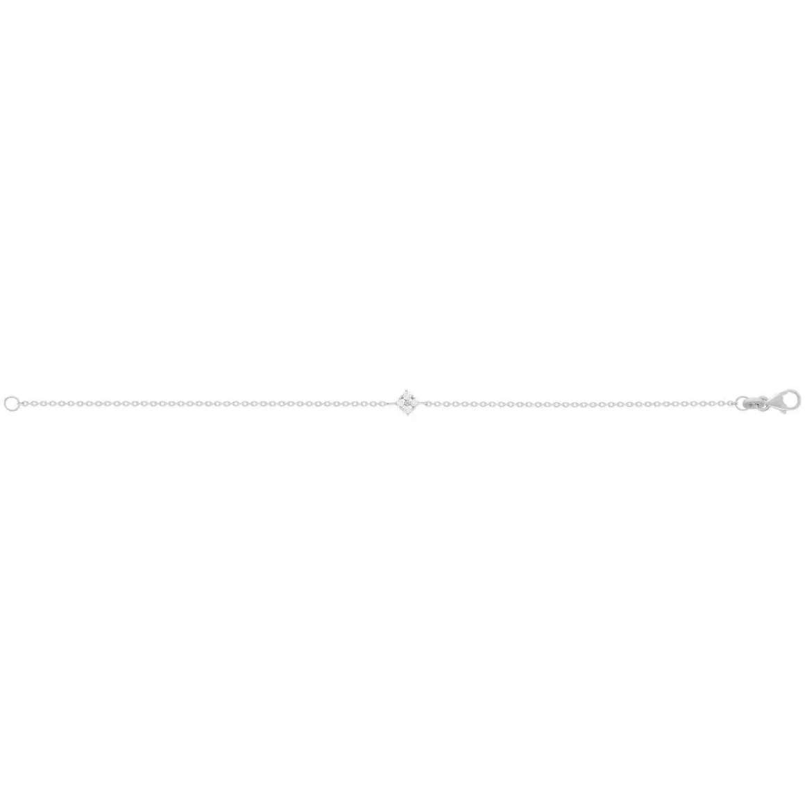 Bracelet argent 925 zirconias 18 cm