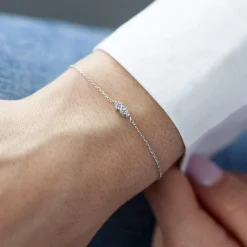 Bracelet argent 925 zirconias 18 cm