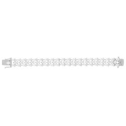 Bracelet argent 925 zirconias 16.5 cm