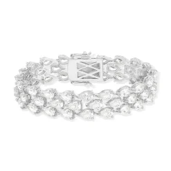 Bracelet argent 925 zirconias 16.5 cm