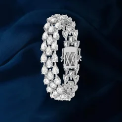 Bracelet argent 925 zirconias 16.5 cm