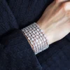 Bracelet argent 925 zirconias 17 cm