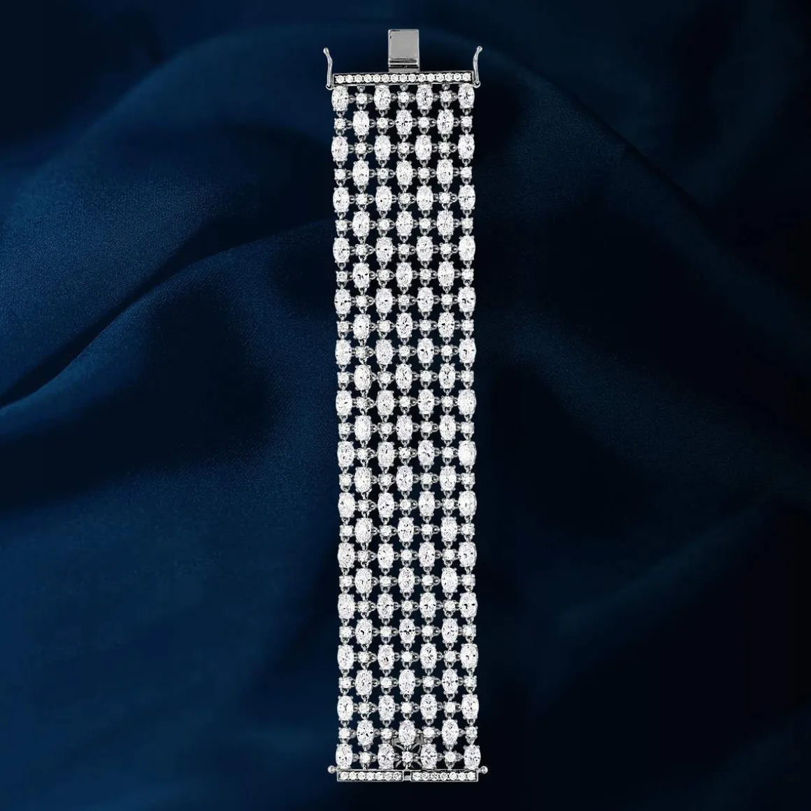 Bracelet argent 925 zirconias 17 cm