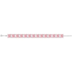 Bracelet argent 925 zirconias roses