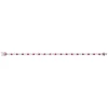 Bracelet argent 925 zirconias rouges et blancs 18cm