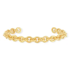 Bracelet demi-jonc plaqué or jaune