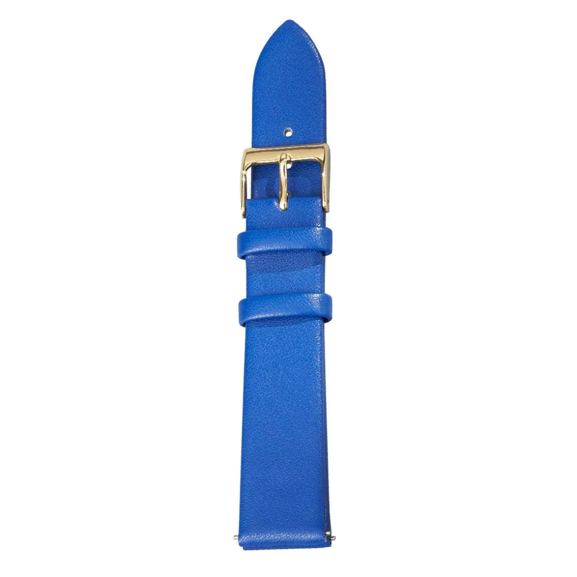Bracelet de montre cuir bleu foncé 18 mm