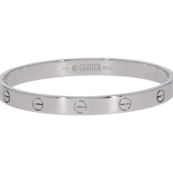 Bracelet d'occasion CARTIER Love mixte or blanc 750/1000
