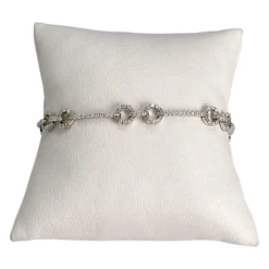 Bracelet d'occasion or 750 blanc diamants