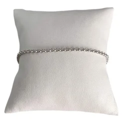 Bracelet d'occasion or 750 blanc maille jaseron