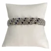 Bracelet d'occasion or 750 blanc maille fantaisie saphirs