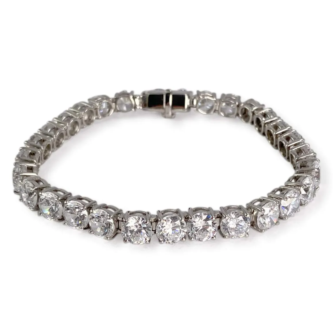 Bracelet d'occasion or 585 blanczirconias