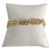 Bracelet d'occasion or 750 jaune filigrannes maille fantaisie, 20cm
