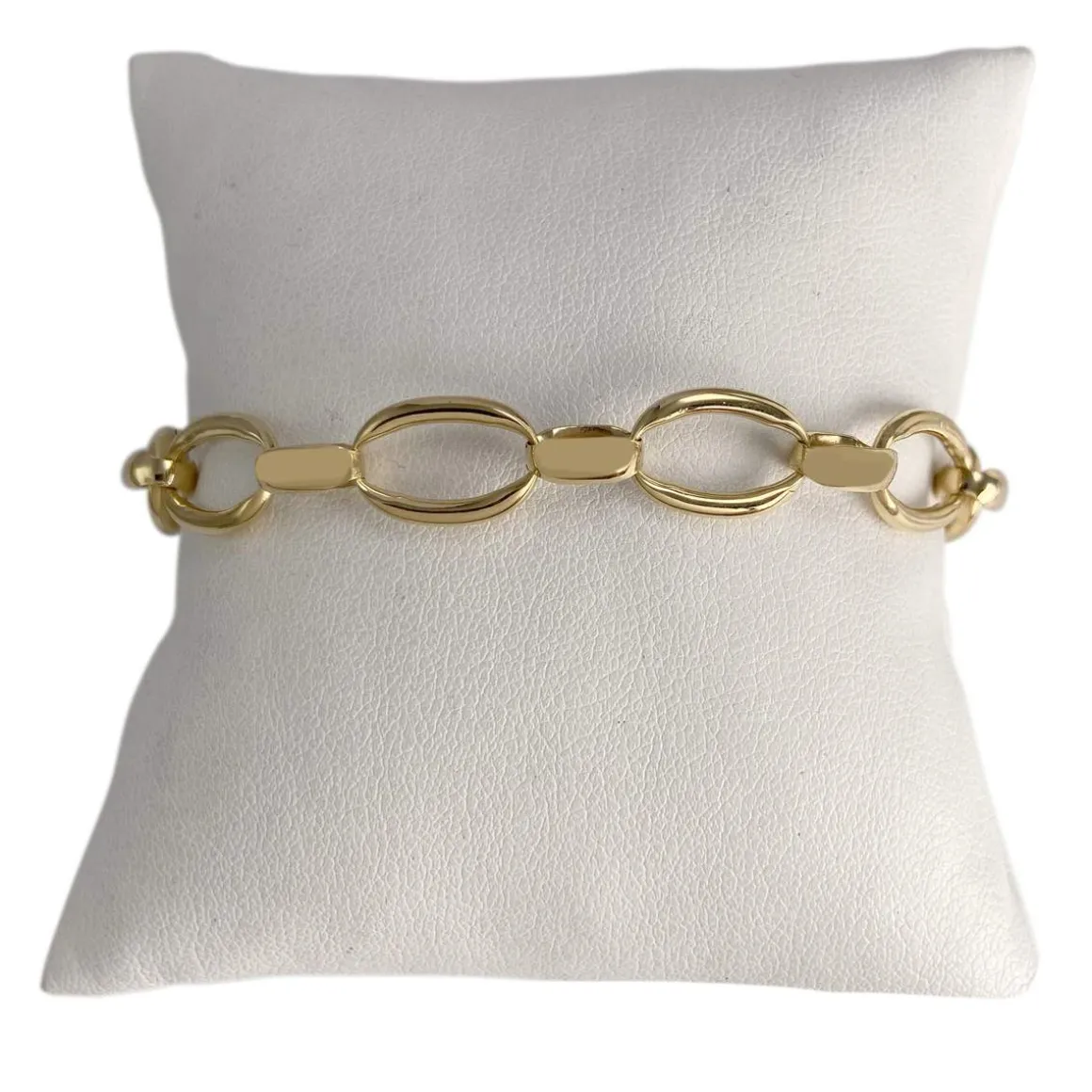 Bracelet d'occasion or 750 jaune maille fantaisie