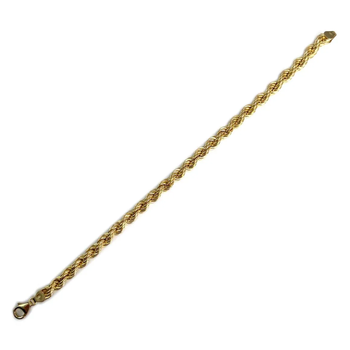 Bracelet d'occasion or 750 jaune maille torsadee