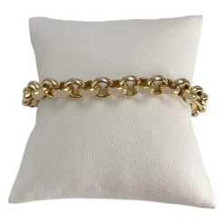 Bracelet d'occasion or 750 jaune maille jaseron