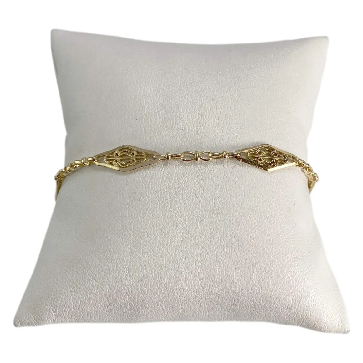 Bracelet d'occasion or 750 jaune maille fantaisie