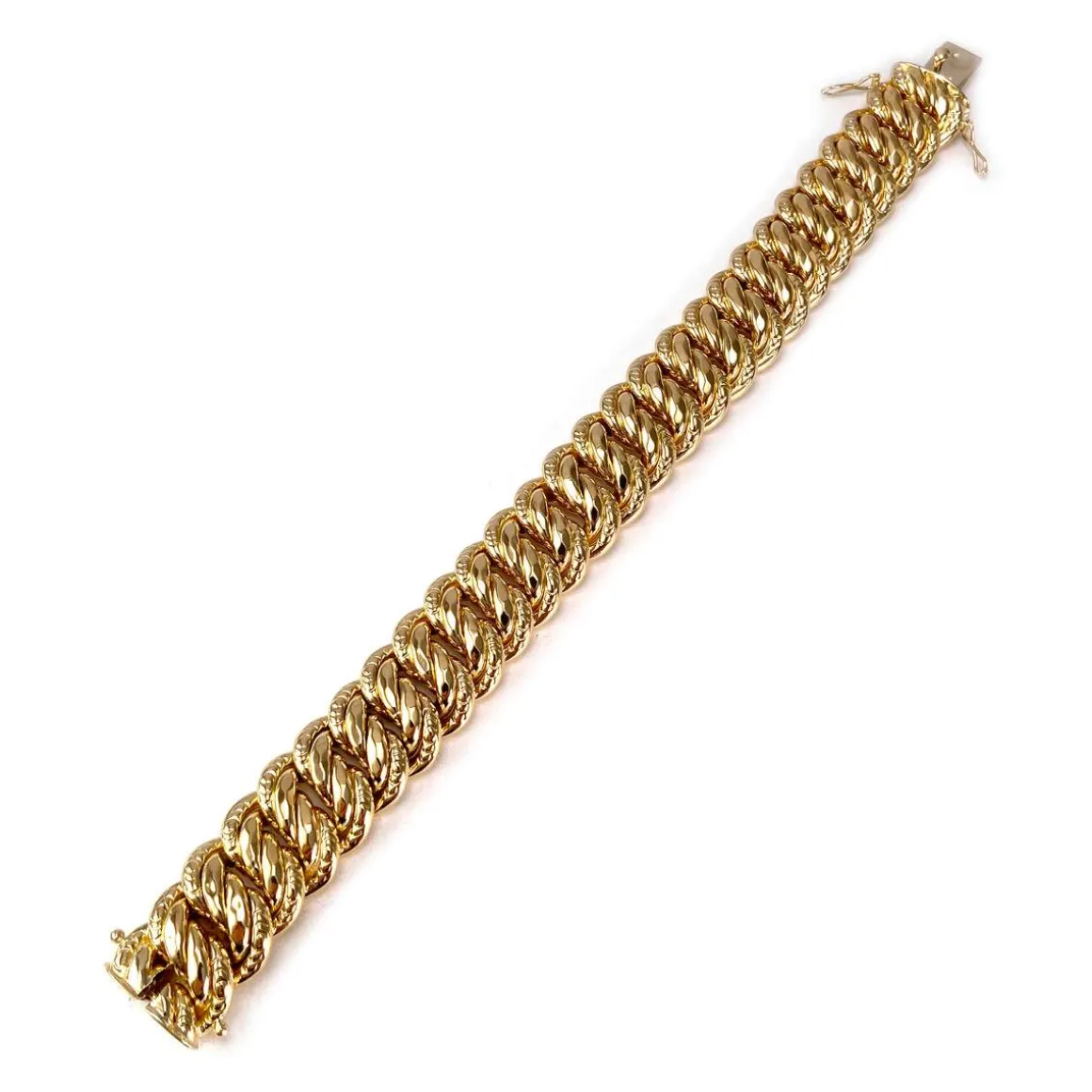 Bracelet d'occasion or 750 jaune maille américaine