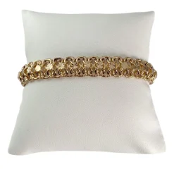 Bracelet d'occasion or 750 jaune maille fantaisie