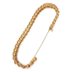 Bracelet d'occasion or 750 jaune maille fantaisie