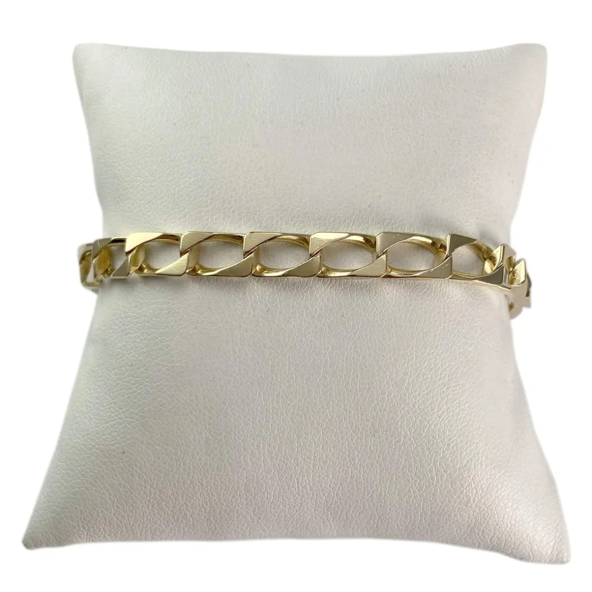 Bracelet d'occasion or 750 jaune maille cheval