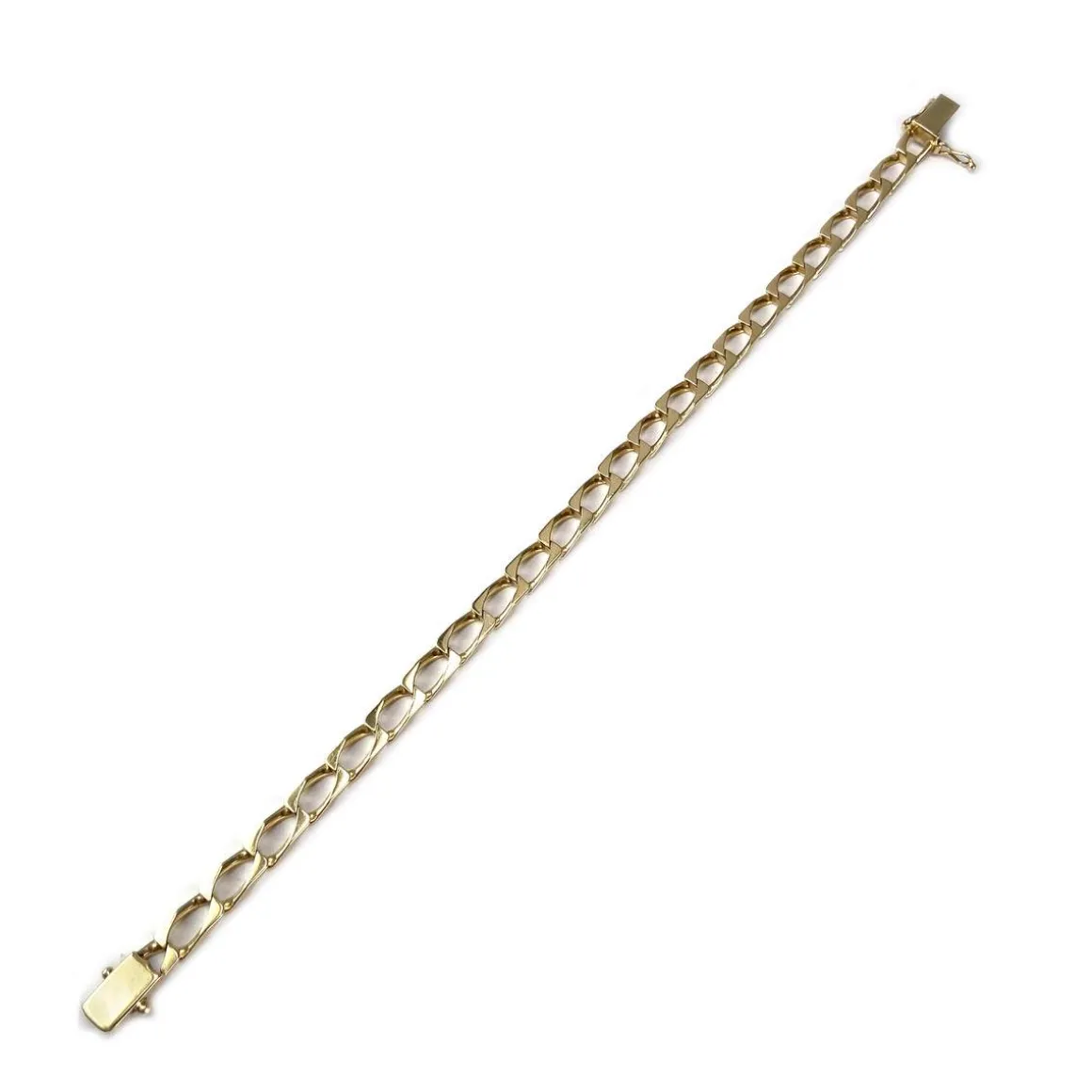 Bracelet d'occasion or 750 jaune maille cheval