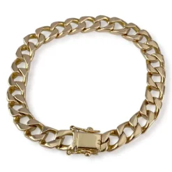 Bracelet d'occasion or 750 jaune maille gourmette